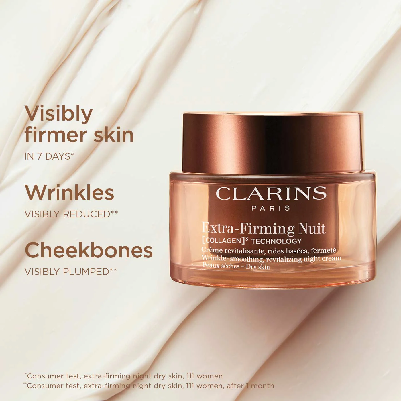 Clarins Extra-Firming Night Cream Dry Skin - Image 2