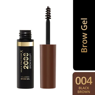 Max Factor 2000 Calorie Brow Sculpt 004 Black Brown Volumising Brow Gel - Image 2
