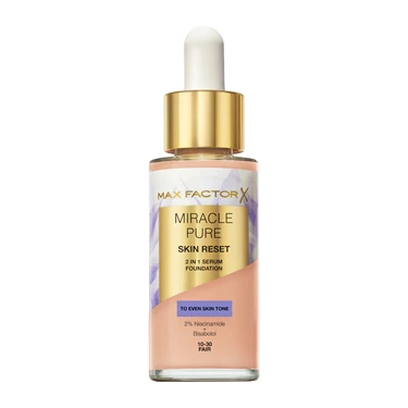 MAX FACTOR Miracle Pure Skin Reset 2 In 1 Serum Foundation 10-30 Fair